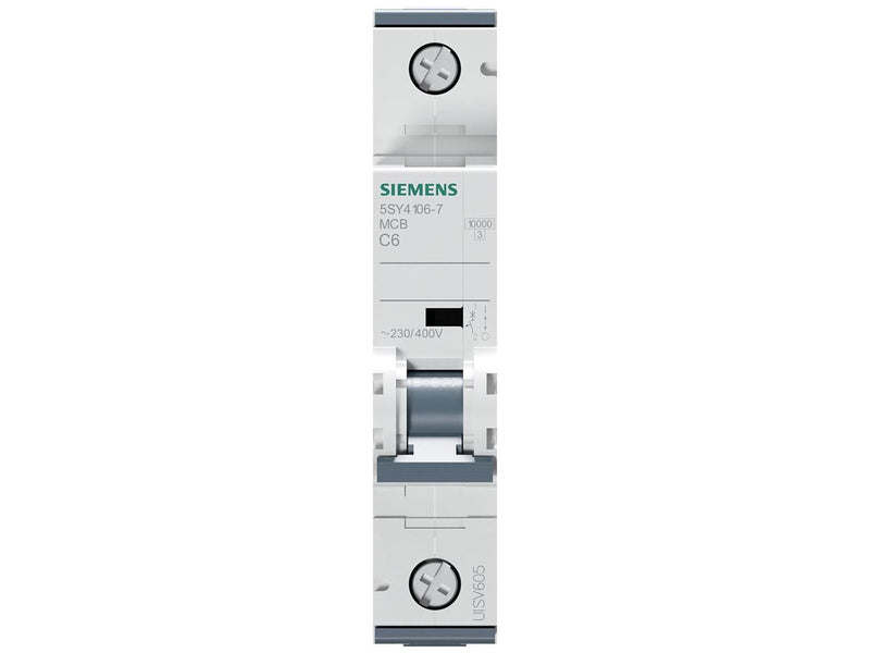 Siemens Circuit breaker 10ka 1pol c6 5sy4106-7
