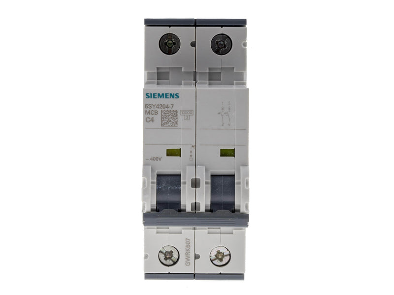 Siemens Circuit breaker 10ka 2pol c4 5sy4204-7