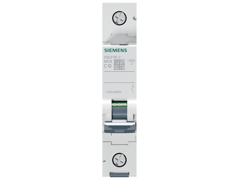 Siemens Circuit breaker 6ka 1pol c10 5sl6110-7