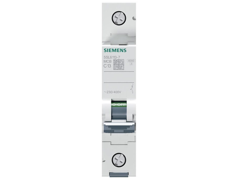 Siemens Circuit breaker 6ka 1pol c13 5sl6113-7