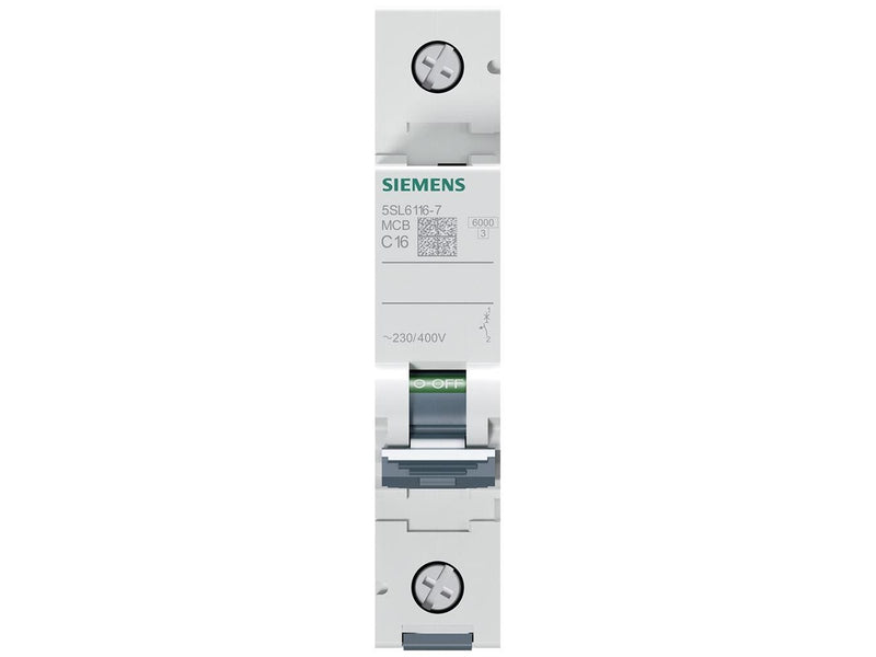 Siemens Circuit breaker 6ka 1pol c16 5sl6116-7