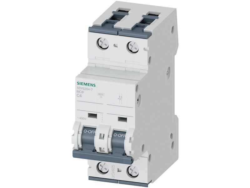 Siemens Circuit breaker 6ka 2pol c4 5sy6204-7