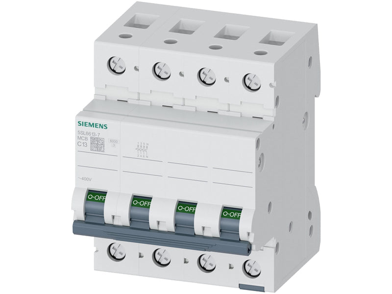 Siemens Circuit breaker 6ka 3+n-p c13 5sl6613-7
