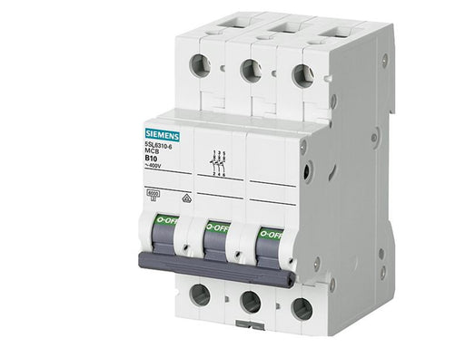 Siemens Circuit breaker 6ka 3pol c10 5sl6310-7
