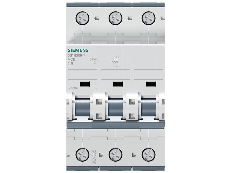 Siemens Circuit breaker 6ka 3pol c6 5sy6306-7