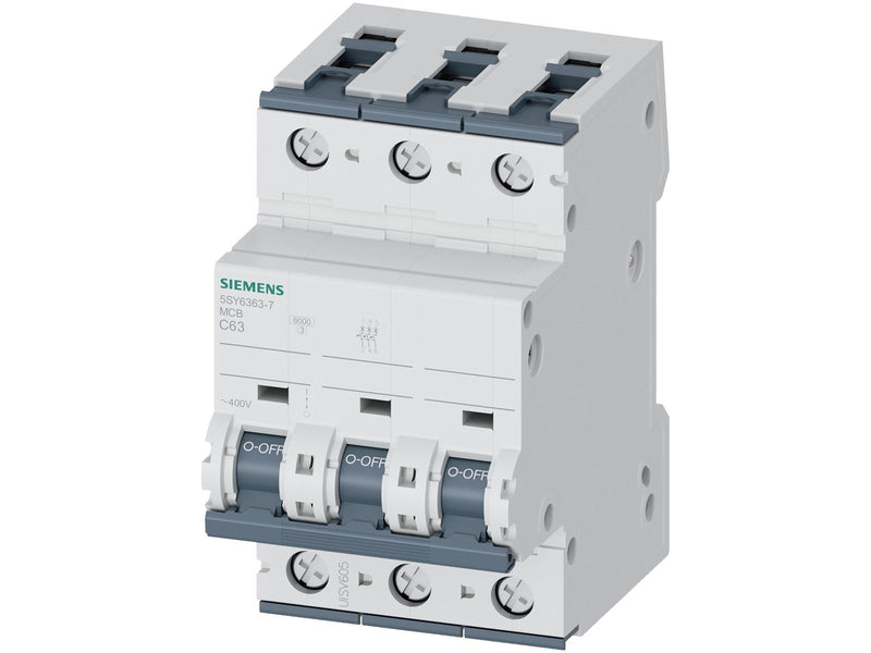 Siemens Circuit breaker 6ka 3pol c63 5sy6363-7