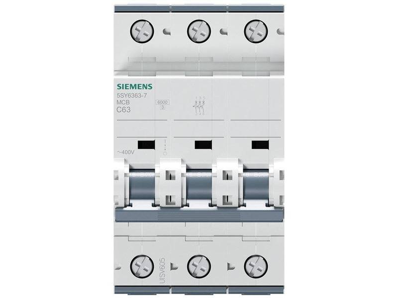 Siemens Circuit breaker 6ka 3pol c63 5sy6363-7