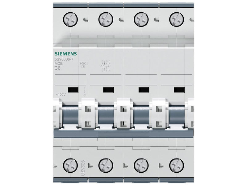 Siemens Circuit breaker 6ka3+n-pol c6 5sy6606-7