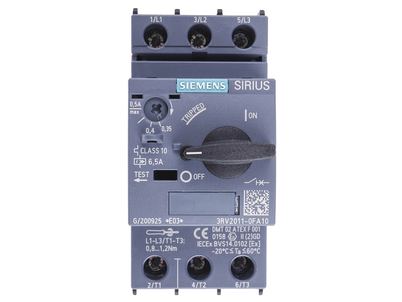 Siemens Circuit-breaker screw connection 0.5a 3rv2011-0fa10