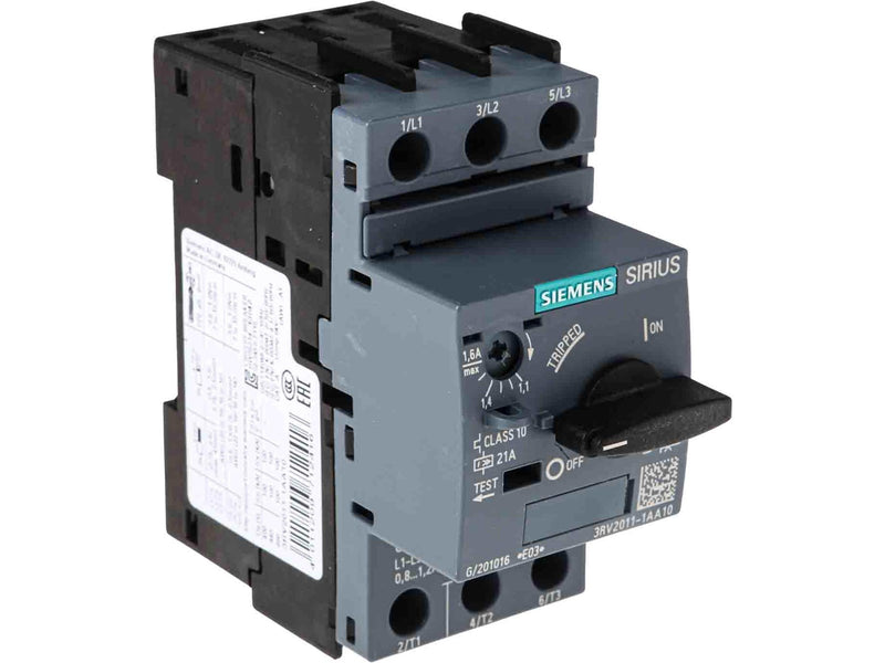 Siemens Circuit-breaker screw connection 1.6a 3rv2011-1aa10