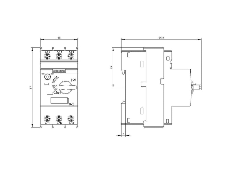Siemens Circuit-breaker screw connection 1a 3rv2011-0ja10