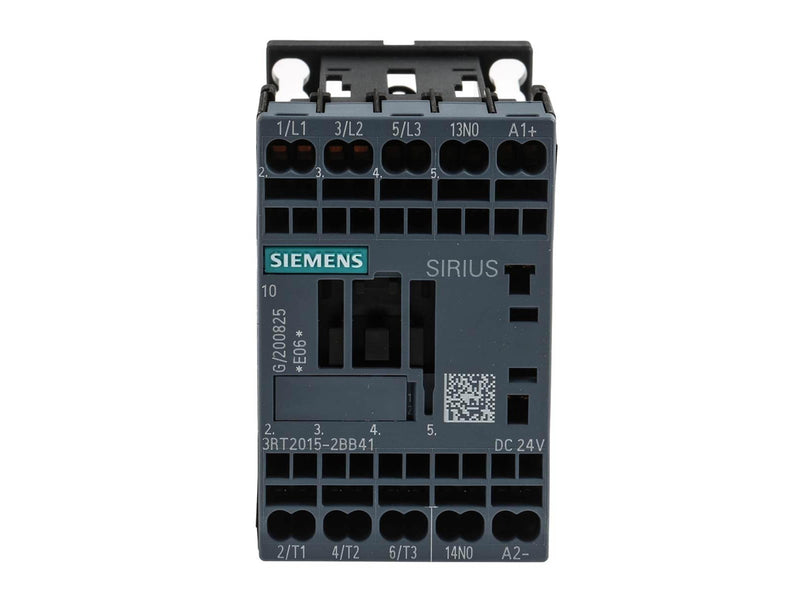 Siemens Contactor.ac3:3kw 1no dc24v 3rt2015-2bb41