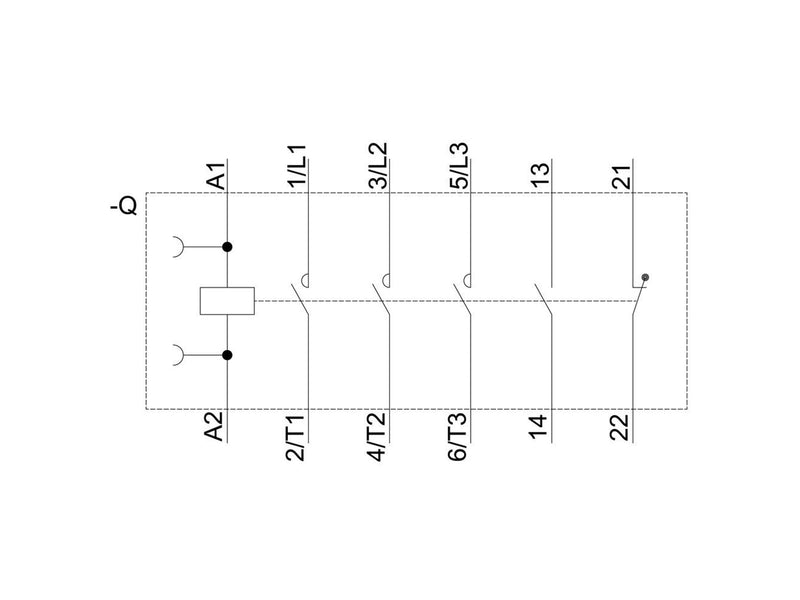 Siemens Contactor.ac3:7.5kw 1no+1nc ac230v 50hz 3rt2025-1ap00