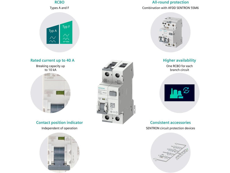 Siemens Fi/ls a 30ma 1+n-p c10 10ka 5su1354-7kk10