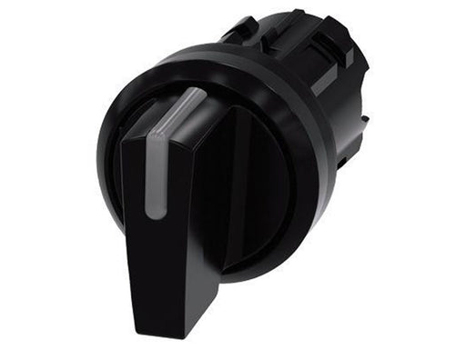 Siemens Illuminable selector switch 22 mm round plastic black