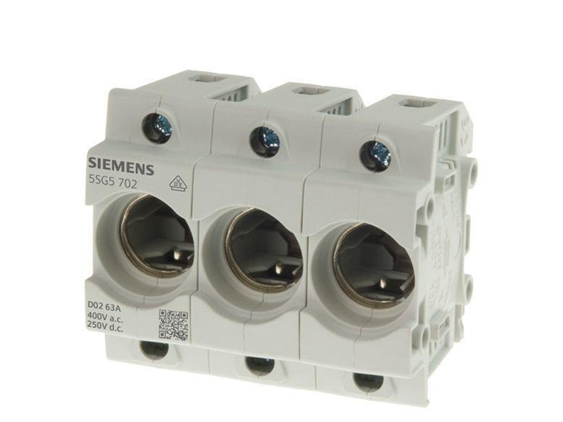 Siemens Neozed fuse base d02 3-pole 63 a