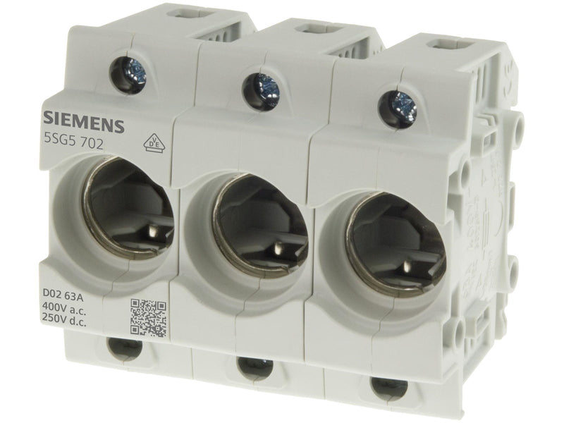 Siemens Neozed fuse base d02 3-pole 63 a