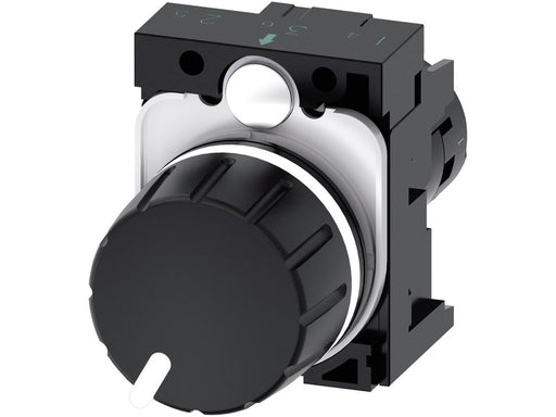 Siemens Potentiometer compact 22mm round plastic black