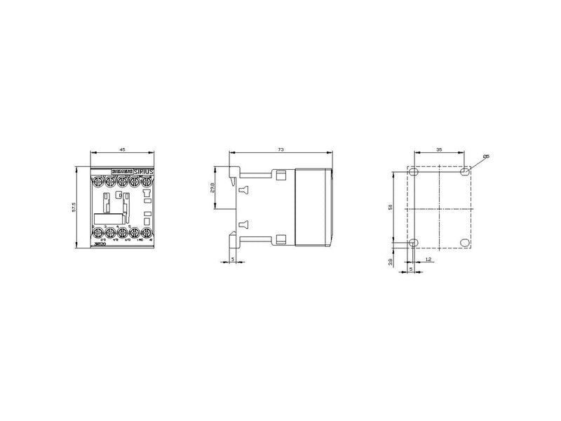Siemens Power contactor ac-3 7 a 3 kw / 400 v 1 no 24 v ac 50 / 60 hz 3-pole size s00 skrue terminal 3rt2015-1ab01