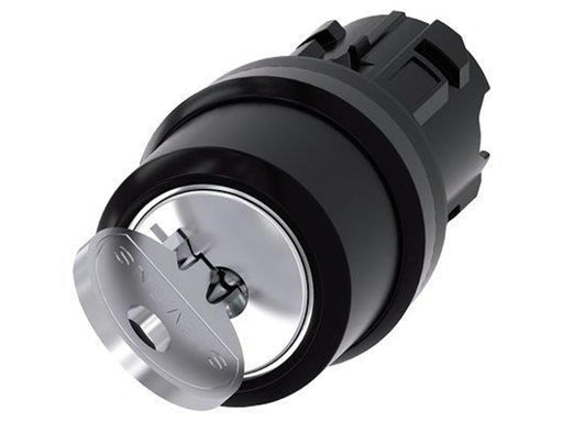 Siemens Ronis key-operated switch 22 mm round plastic lock
