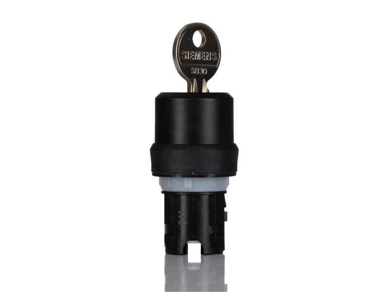 Siemens Ronis key-operated switch 22 mm round plastic lock