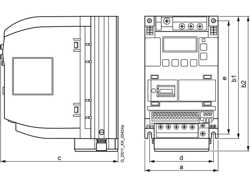 Siemens SINAMICS V20 1AC200-240V -10/+10% 47-63HZ mærkestr