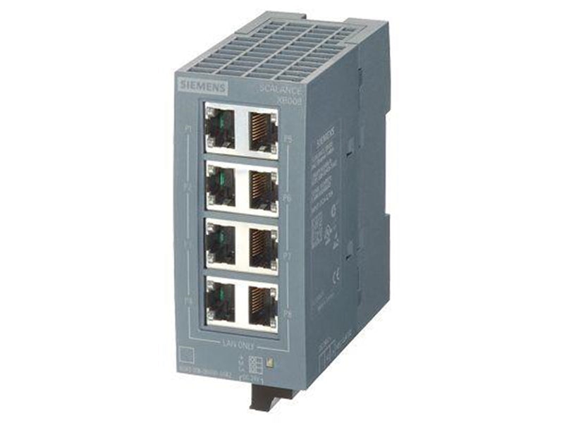 Siemens Scalance xb008 unmanaged industrial ethernet switch for 10/100 mbit/s