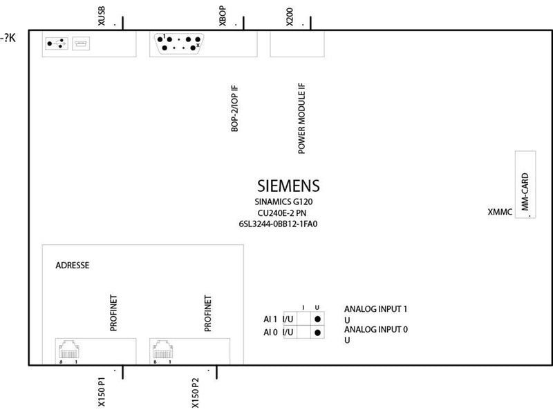 Siemens Sinamics g120 cu240e-2 pn 6sl3244-0bb12-1fa0