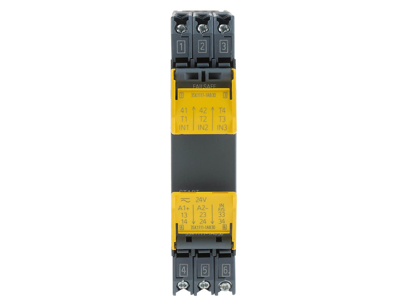 Siemens Sirius safety relay standard series device  relay enabling circuits 3 no + 1 nc 24 v ac/dc