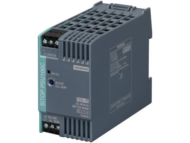 Siemens Sitop psu100c 24v/2.5 a stabilized power supply input: