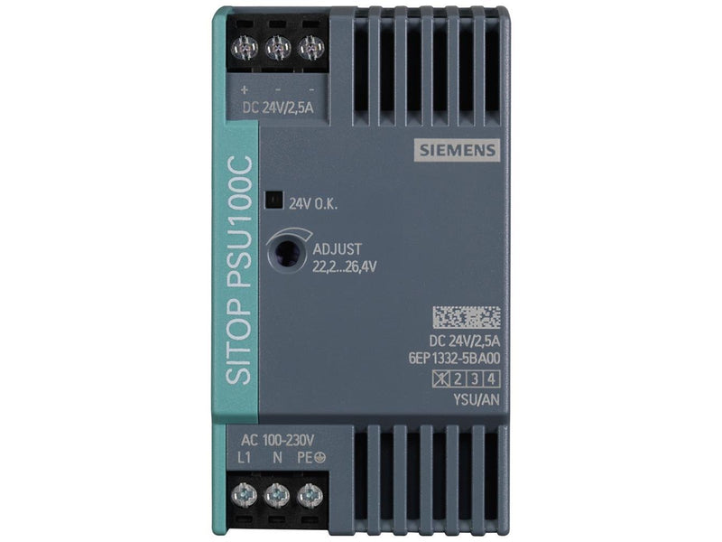 Siemens Sitop psu100c 24v/2.5 a stabilized power supply input: