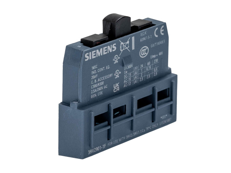 Siemens Transverse aux. switch 2no 3rv2901-1f