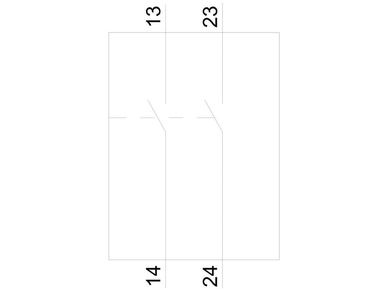 Siemens Transverse aux. switch 2no 3rv2901-1f