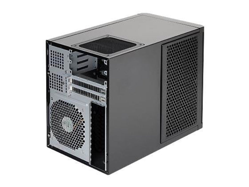 SilverStone DS380 Supports 12 total drives with 8 hot-swappable 3.5” or 2.5” SAS/SATA and 4 fixed 2.5” drives