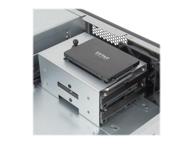 SilverStone RM23-502-MINI - Gehäuse - Server (Rack) - Schwarz