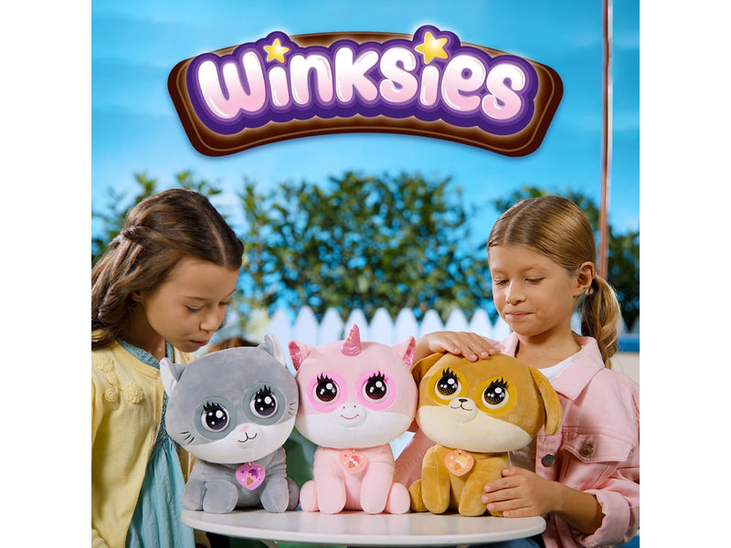 Silverlit Winksies Caramel Puppy Interactive Plush Toy