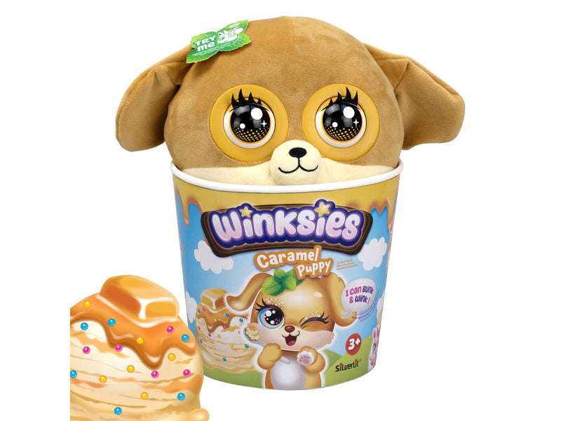 Silverlit Winksies Caramel Puppy Interactive Plush Toy