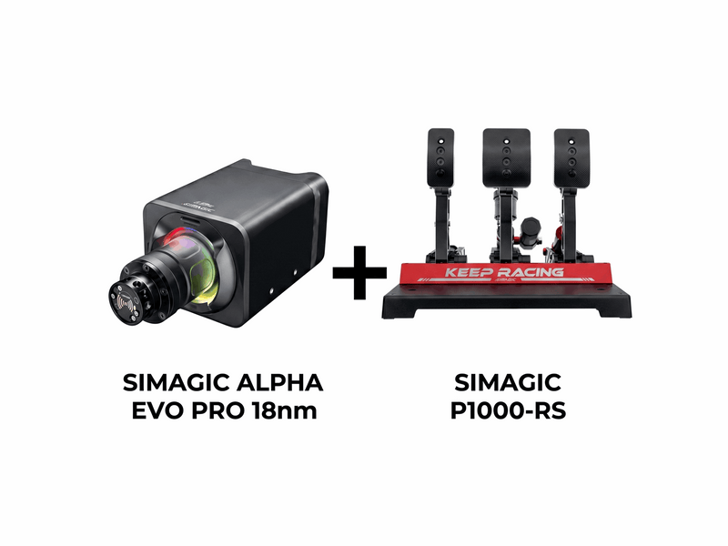 Simagic Alpha Evo Pro 18nm + P1000-RS - Sim racing Bundles
