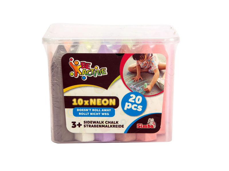 Simba 20 Sidewalk Chalks Neon