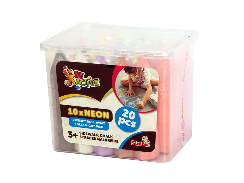 Simba 20 Sidewalk Chalks Neon