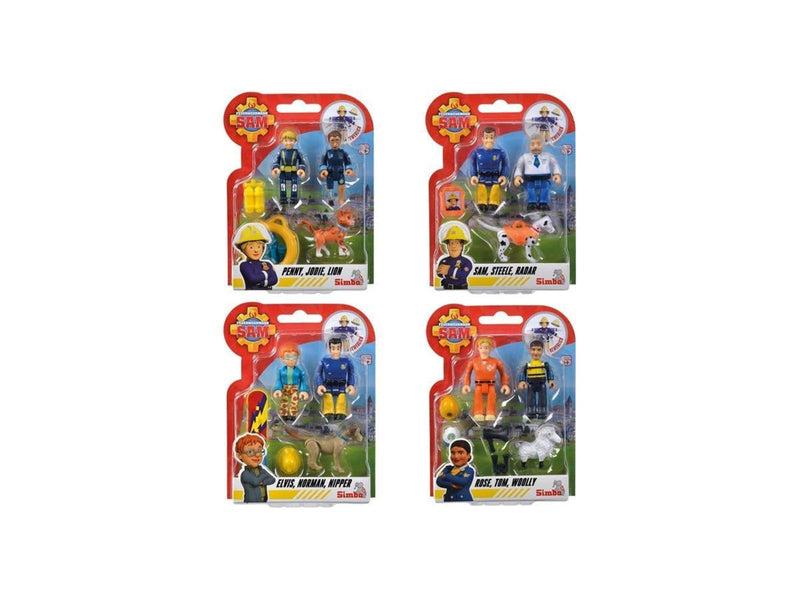 Simba Fireman Sam Doublepack IV Figures 7.5cm Assorted