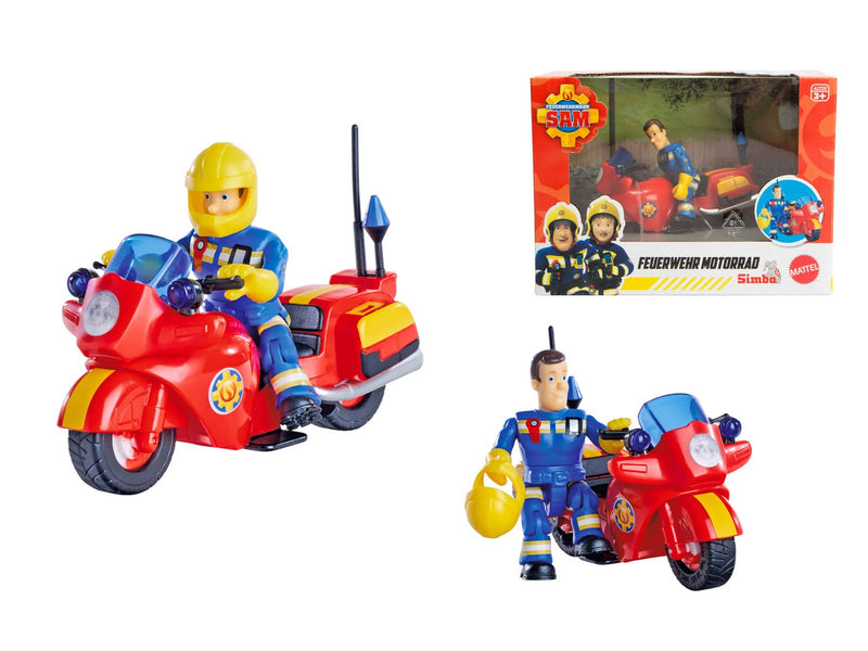 Simba Sam Fire Rescue Motorbike + Figurine