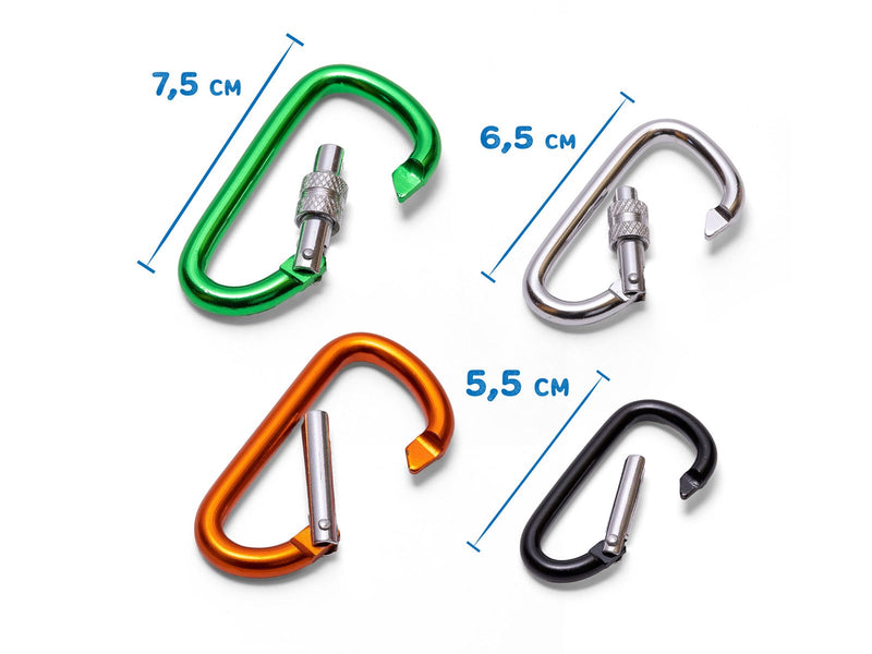 Simba Scout Metal Carabiners 4 pcs