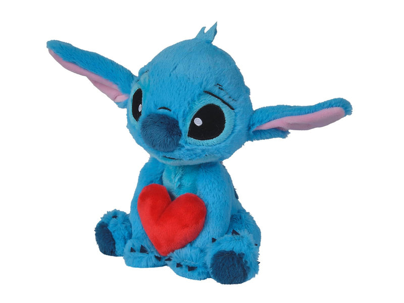 Simba - Stitch Holding Heart (25cm) - Teddybär & Kuscheltier