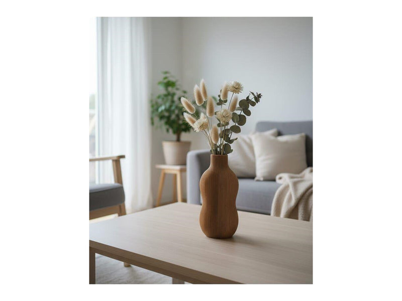 Simiu BABBIA - Vase - 21cm - Caramel