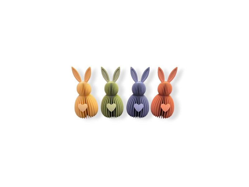 Simiu LUNARI - Easter bunnies in mixed colors - 4pcs - 10 cm