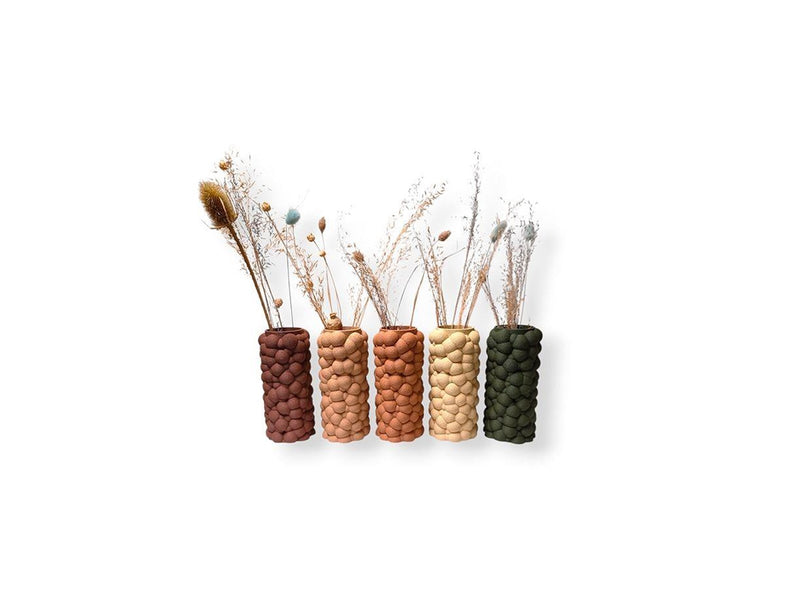 Simiu PUFFRA - Vase - 20cm - Mocha