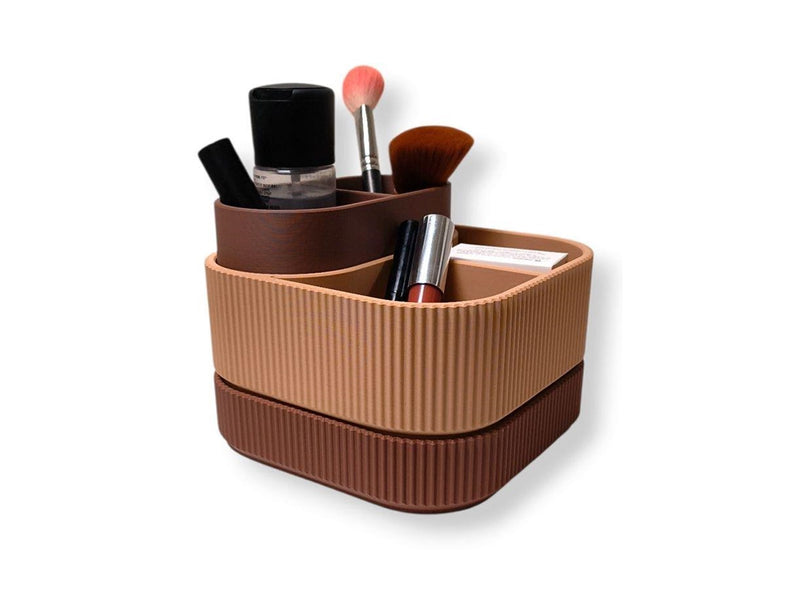 Simiu STACKSEY CUBE - Makeup Stand - Mocha/Beige - 13 x 16cm