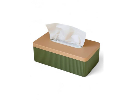 Simiu TISSIVA - Paper Dispenser - Square - Olive Green/Beige - 25 x 14cm