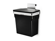 Simplehuman 10L Einbau-Mülleimer, robustes Stahlgestell